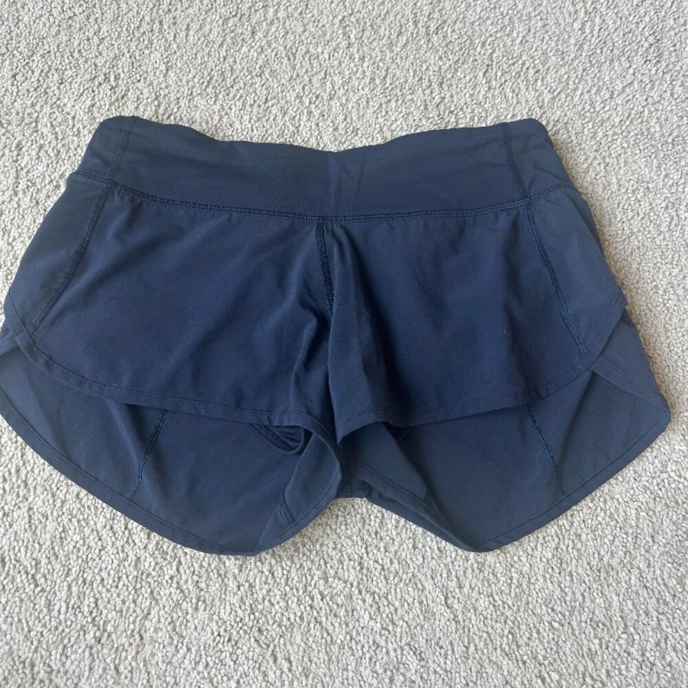 Lululemon Lulu Speed Up Short Navy Sz 4